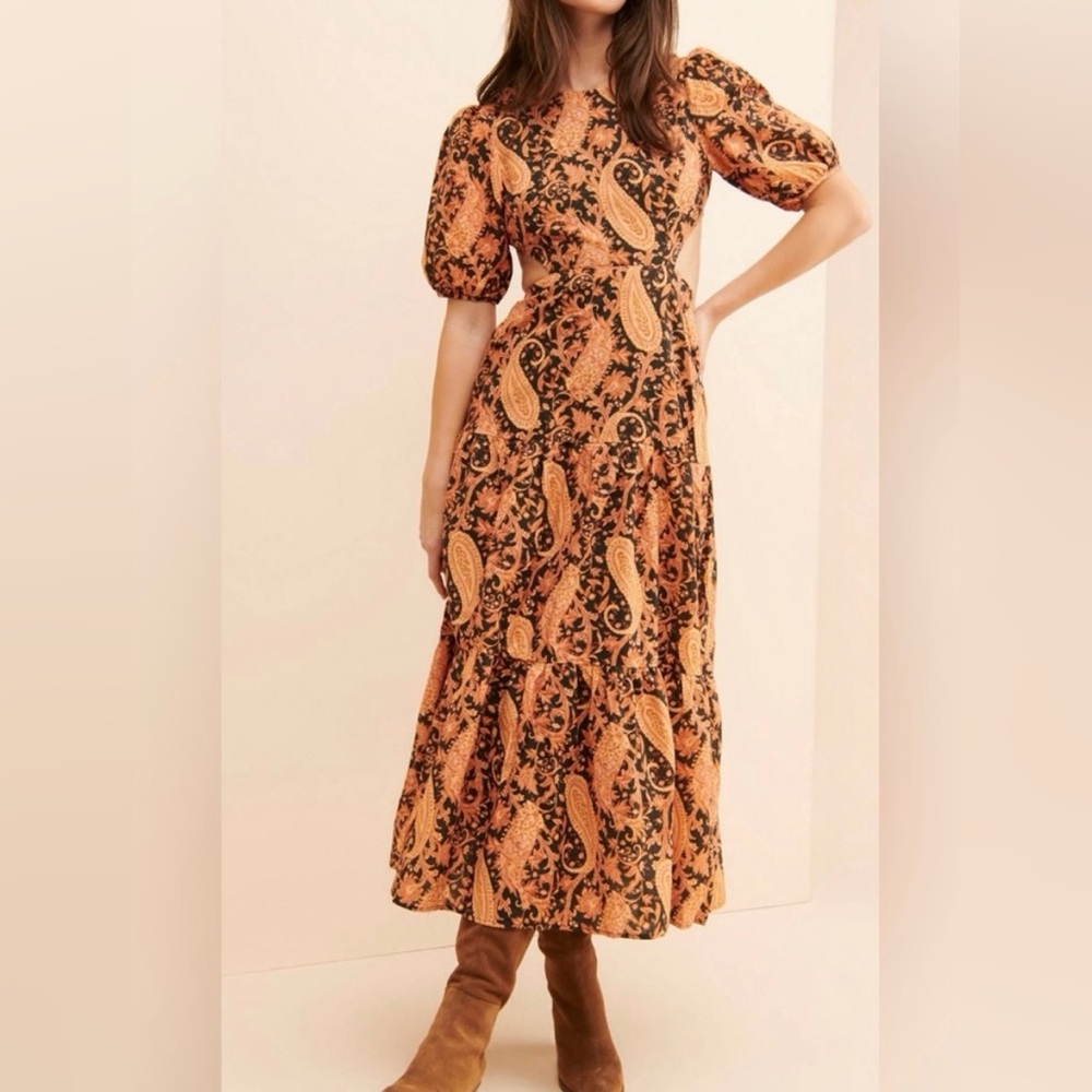 Anthropologie Charlie Holiday‎ Flores Midi Dress